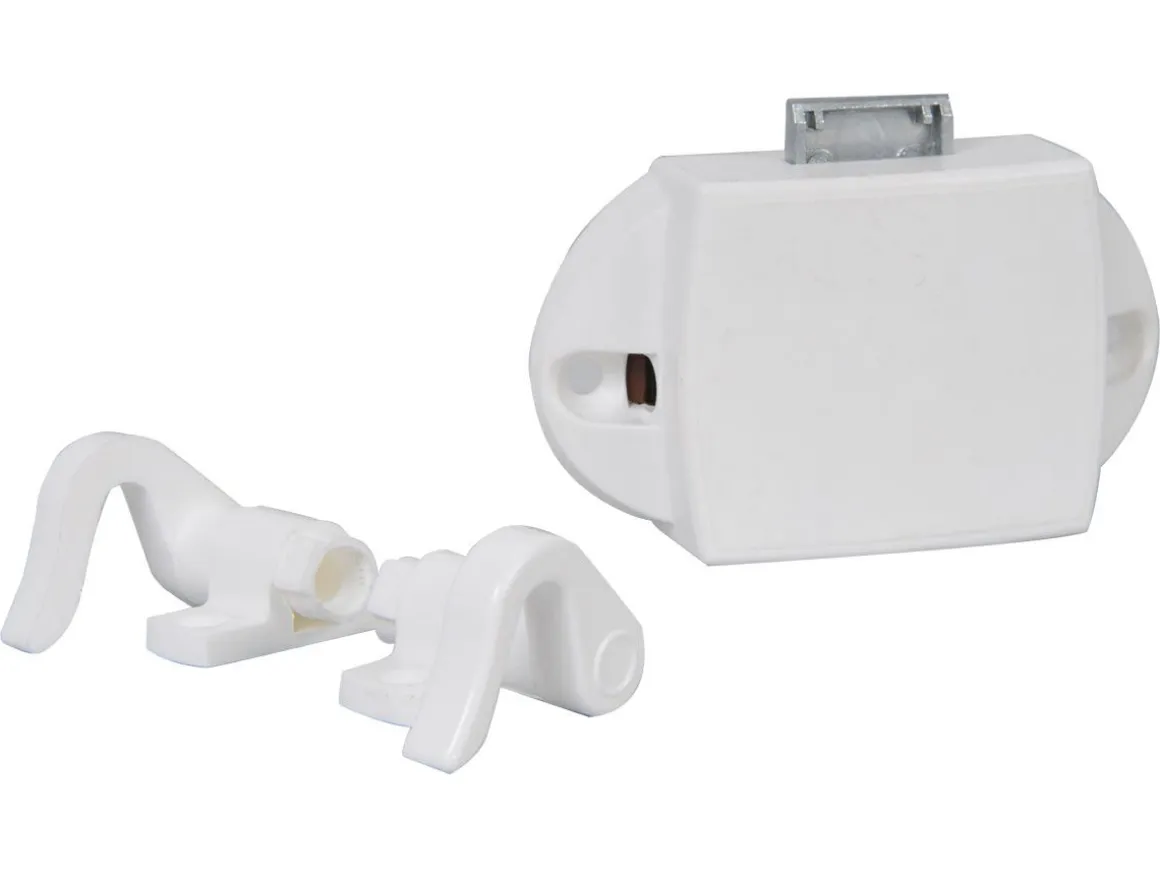 Obelink Druckknopfschloss mit Verriegelungshaken - White