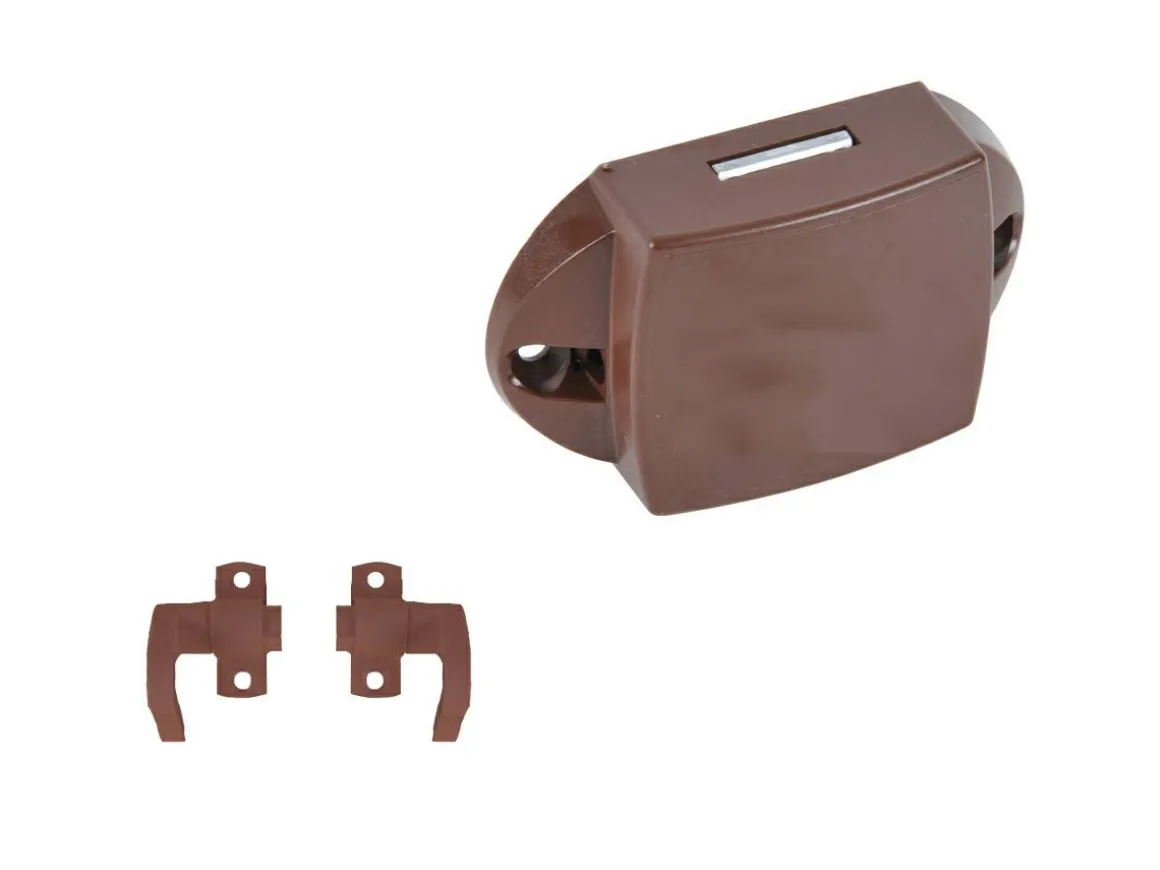 Obelink Druckknopfschloss mit Verriegelungshaken - Brown