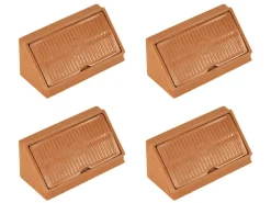 Obelink Eckverbinder mit Kappe - Dark brown