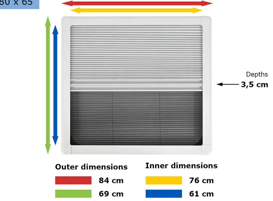 Obelink Eclipse Kombirollo - 80 x 65 cm