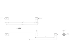 Obelink 200N Hobby Gasdruckfeder