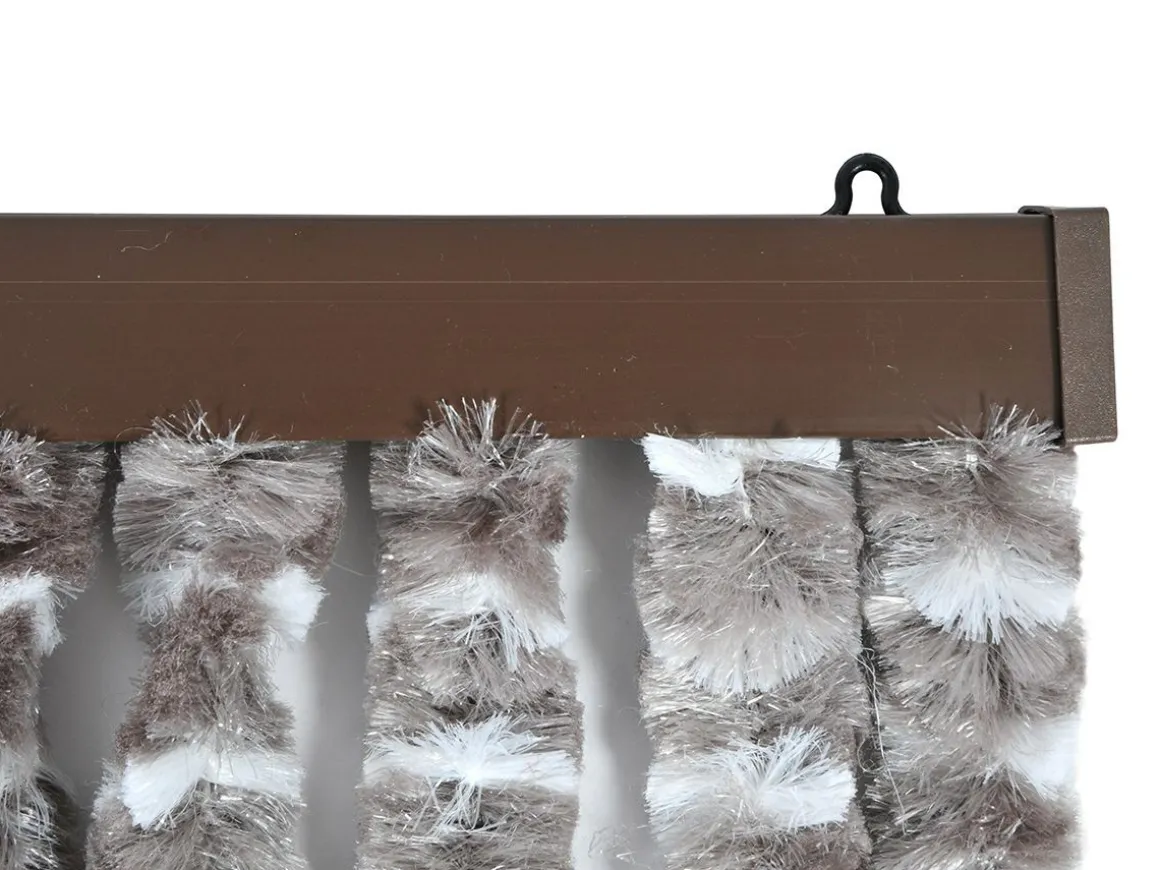 Obelink Taupe 185 x 56 Flauschvorhang
