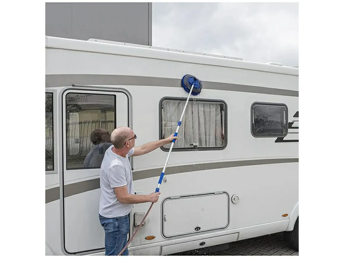 Obelink 250 teleskopische Mikrofaser-Waschbürste - Blau