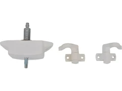 Obelink Toiletten Druckknopfverschluss mit Verriegelungshaken - White