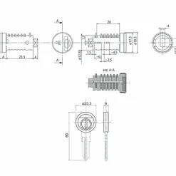 Obelink ZADI Zylinder Schlüssel-Set
