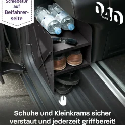 040 Parts Black Schuhregal - VW T7