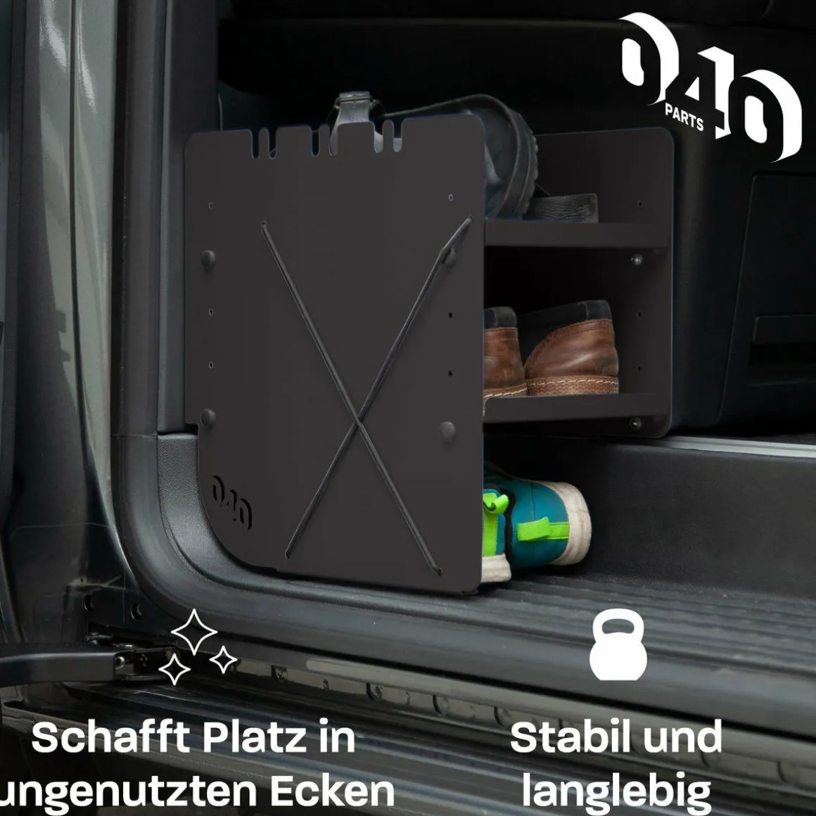 040 Parts Black Schuhregal - VW T7