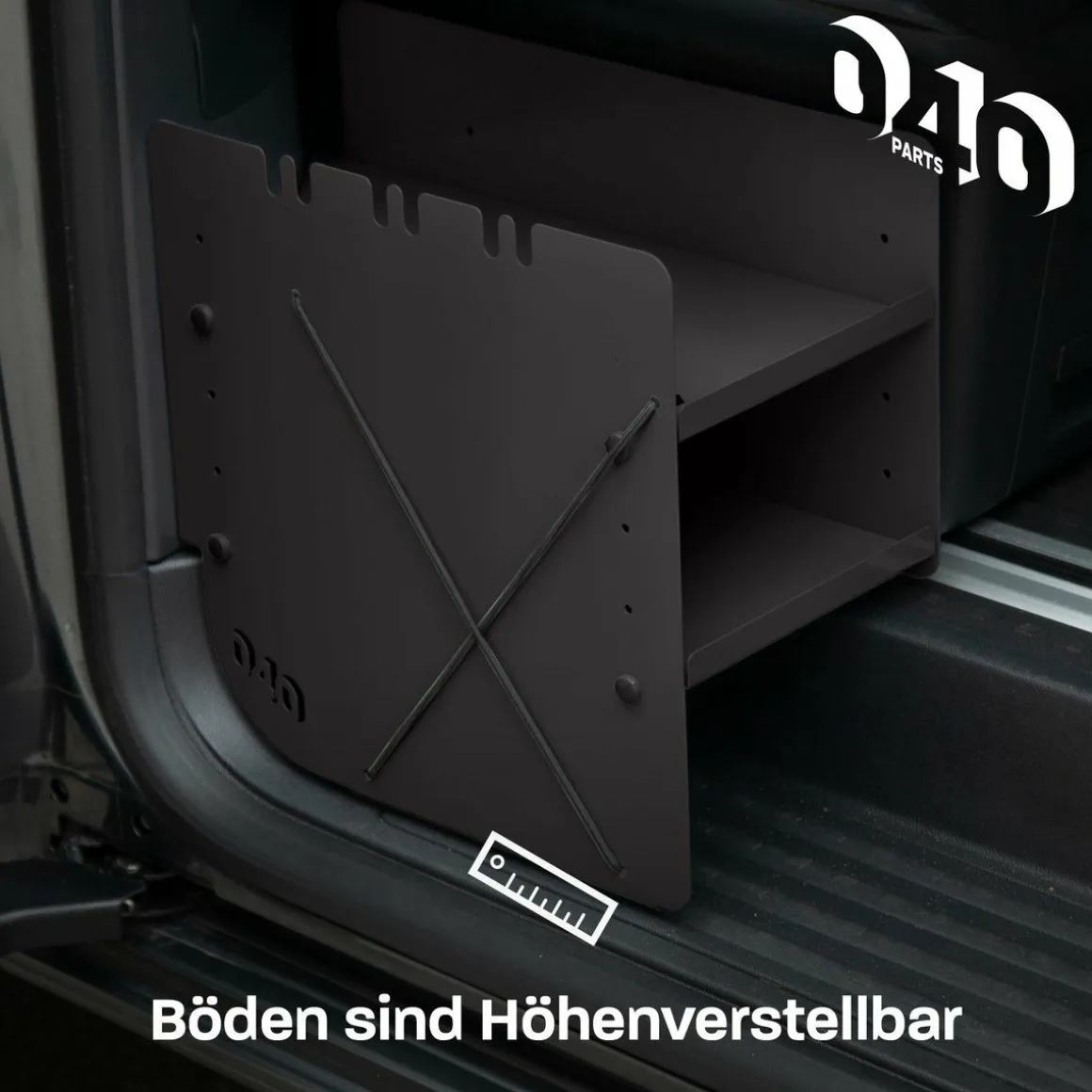 040 Parts Black Schuhregal - VW T7