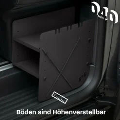 040 Parts Black Schuhregal - VW T5 T6 T6.1