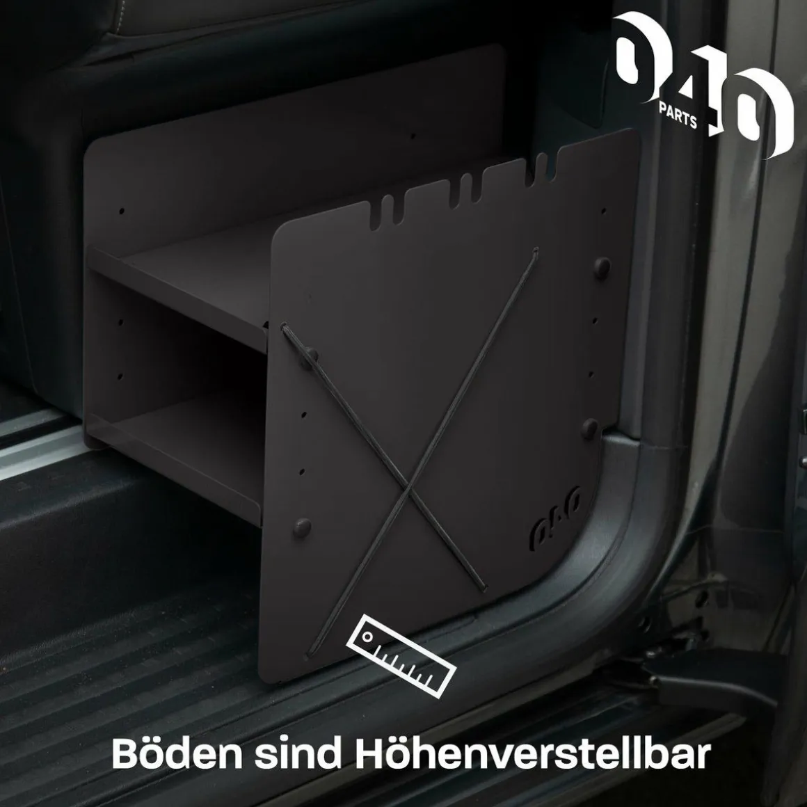 040 Parts Black Schuhregal - VW T5 T6 T6.1