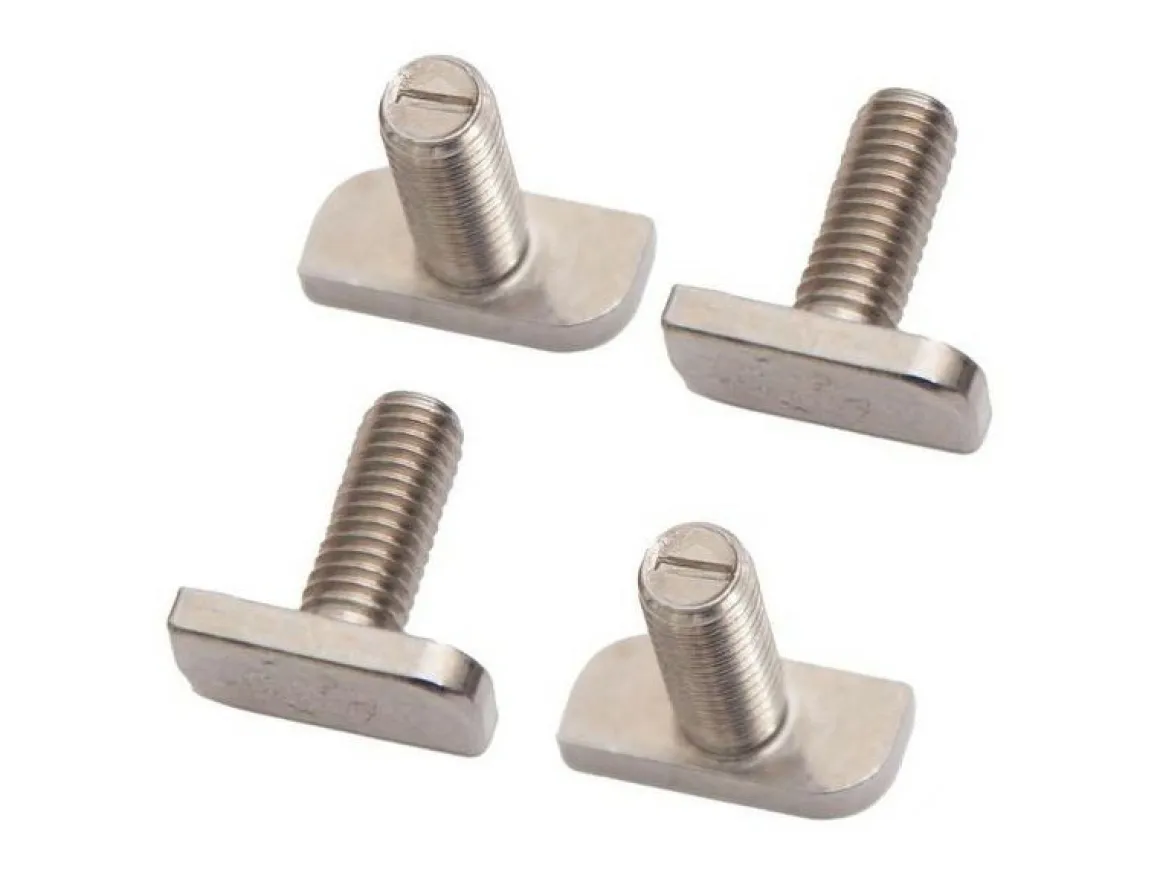040 Parts M8x20 Edelstahl T-Schraube - Set von 4