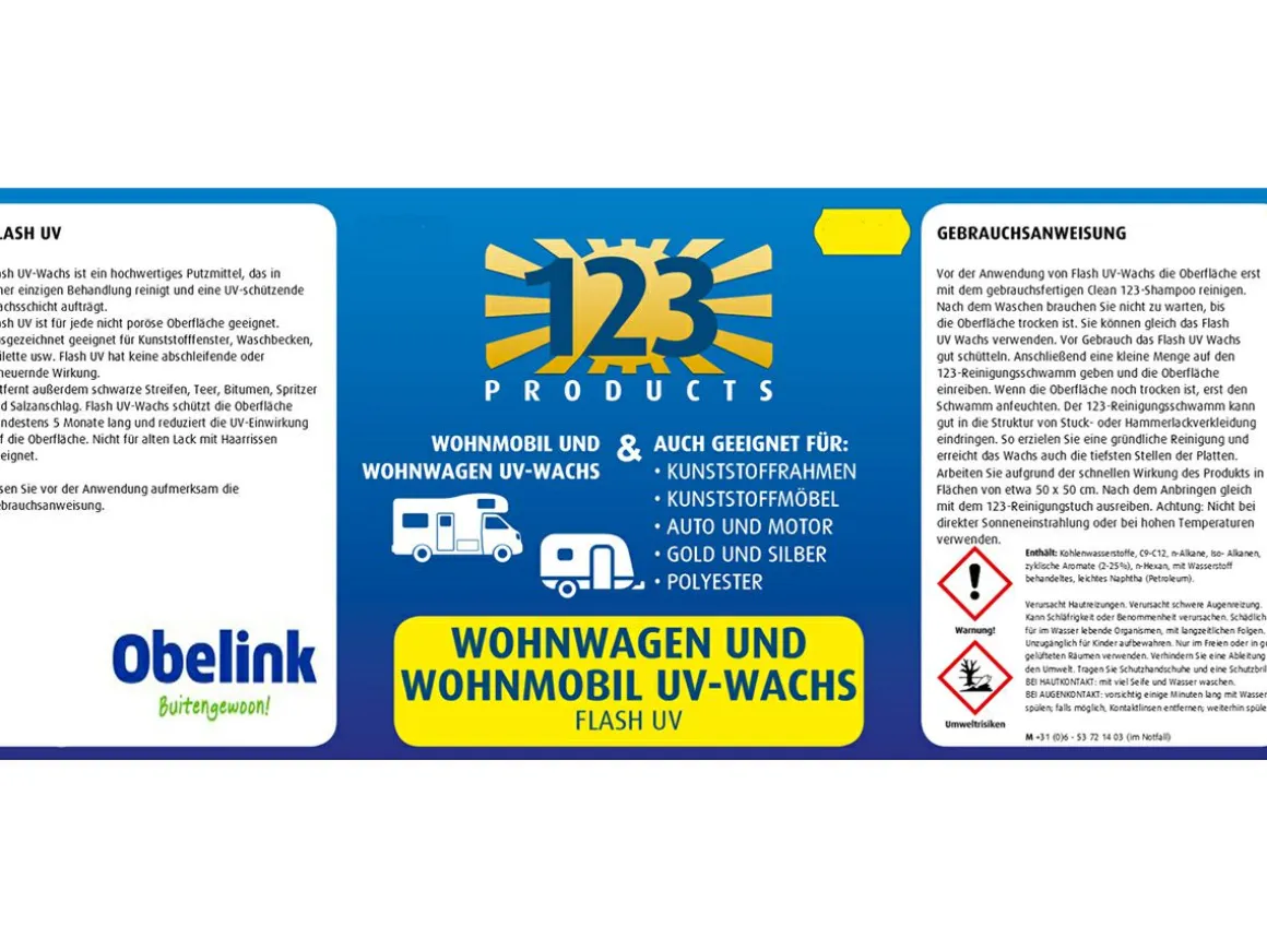 123 Products Flash Cleaner Wachs - 1 Liter