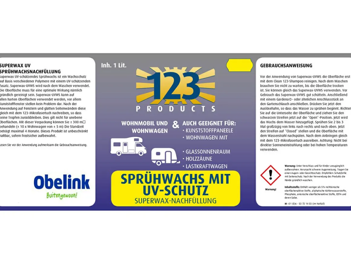 123 Products UV Superwax