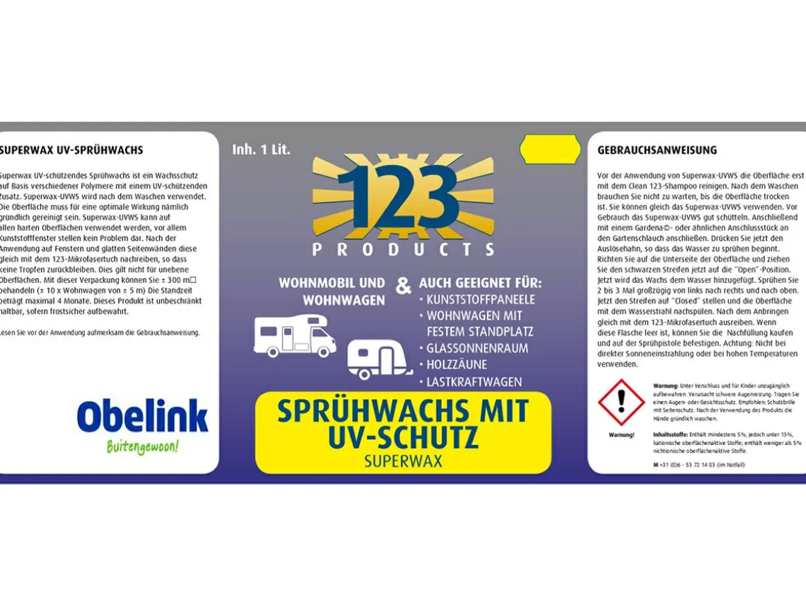 123 Products UV Superwax mit Sprayer