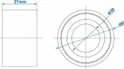 ProPlus AL-KO Kompaktlager - 30/60x37 mm