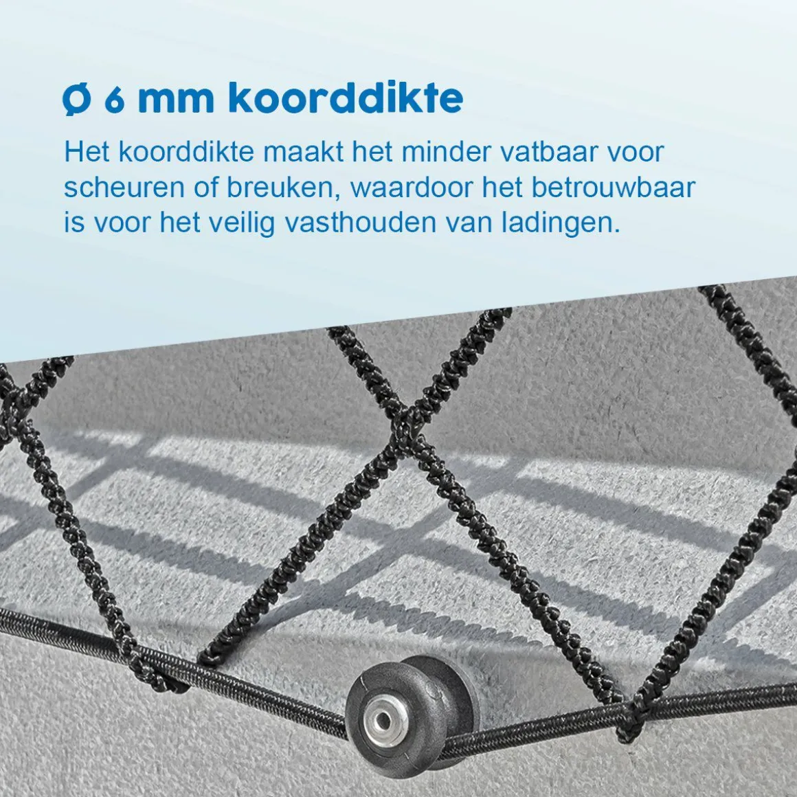 ProPlus Anhängernetz mit Gummiseil - 2,2 x 3,5 Meter
