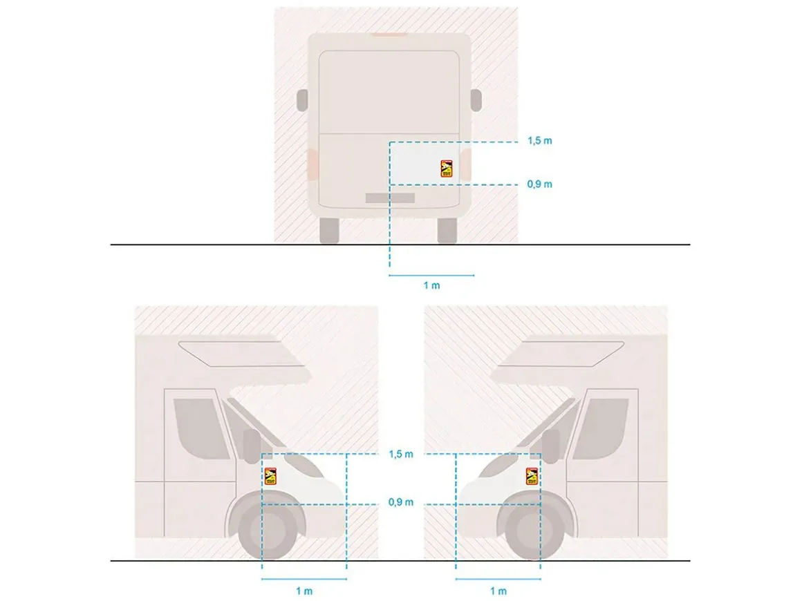 ProPlus "Attention" Wohnmobil Aufkleber