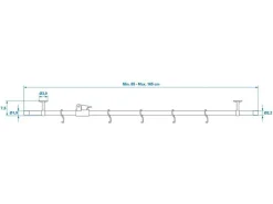 ProPlus 85-165 cm Aufhängeschiene