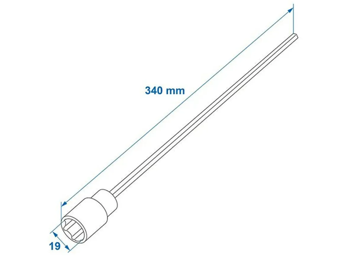 ProPlus 34 cm x 19 mm Steckschlüssel