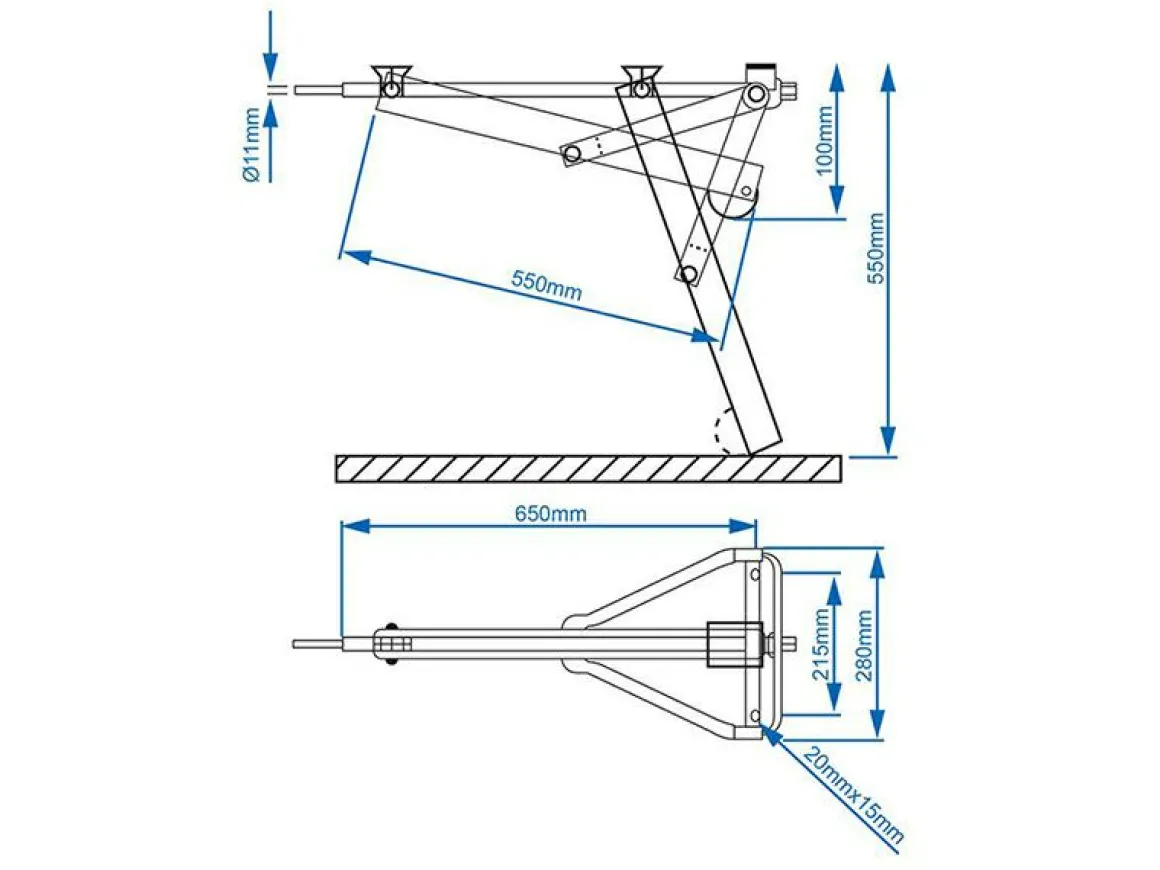 ProPlus Eckstütze - 500 kg