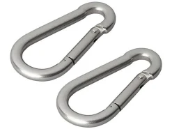 ProPlus Edelstahl Karabinerhaken - 80 mm