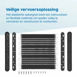 ProPlus Elastisches Aufbewahrungsnetz - 24 x 26,5 cm