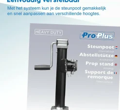 ProPlus Heavy Duty SH42/2000 Abstellstütze - 42-68 cm