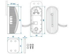 ProPlus links LED-Begrenzungsleuchte