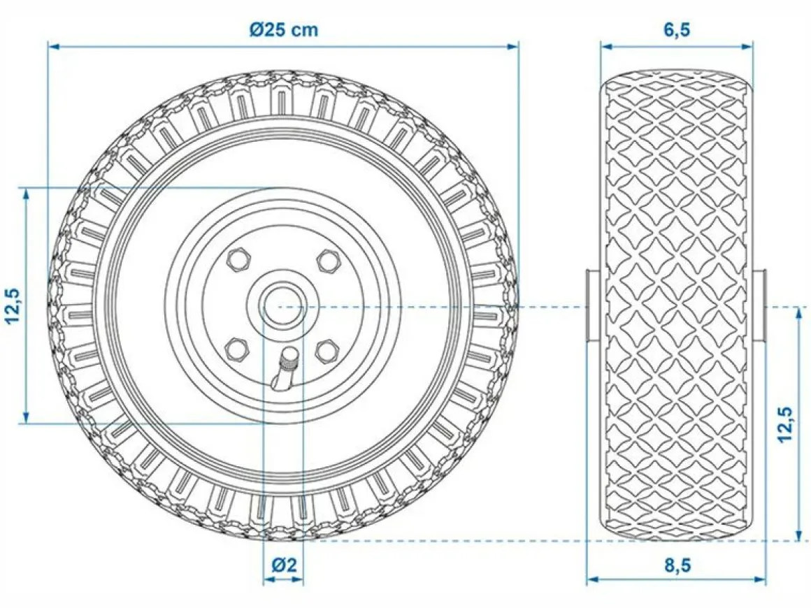 ProPlus Luft Bugradreifen - Metall