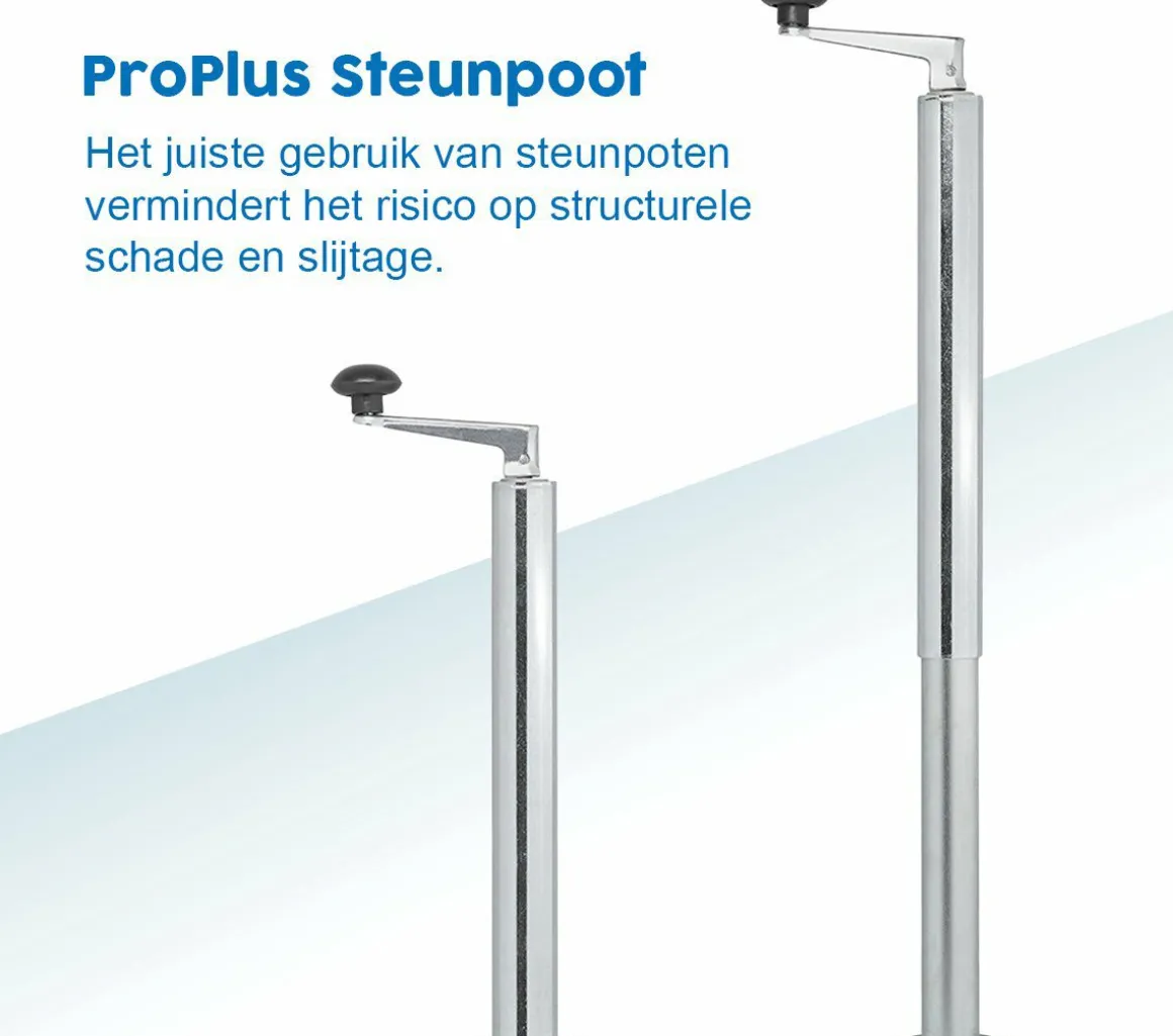 ProPlus Ø48 mm ausdrehbare Abstellstütze - 40 x 65 cm