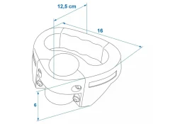 ProPlus 48 mm Griff für Bugrad