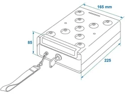 ProPlus Stahlsafe mit Halter