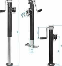 ProPlus TH52/5000 Heavy Duty Abstellstütze - 2500 kg