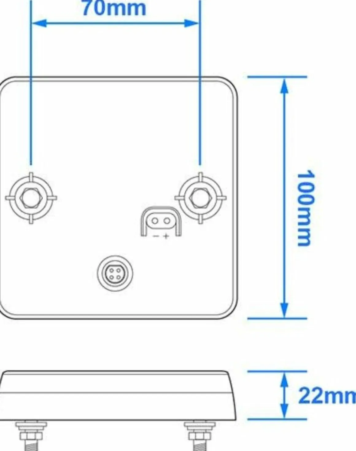 ProPlus 12/24 Volt LED Rückleuchte - 4 Funktionen