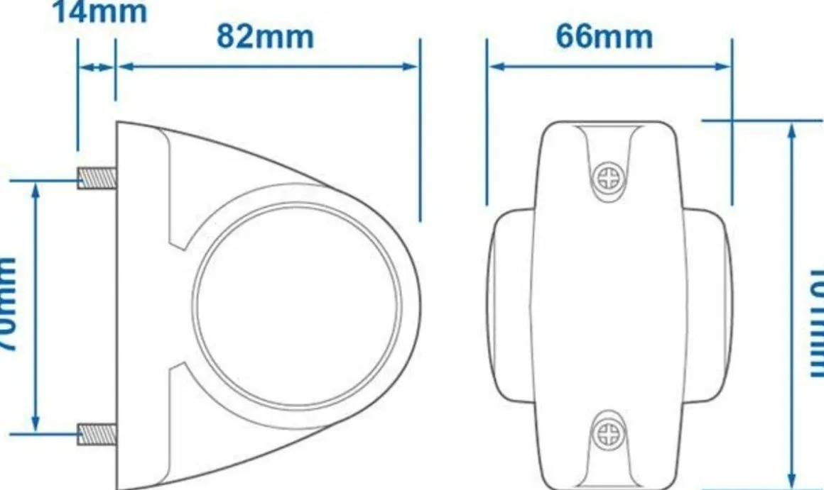 ProPlus 12/24 volt LED Umrissleuchte - Red/white