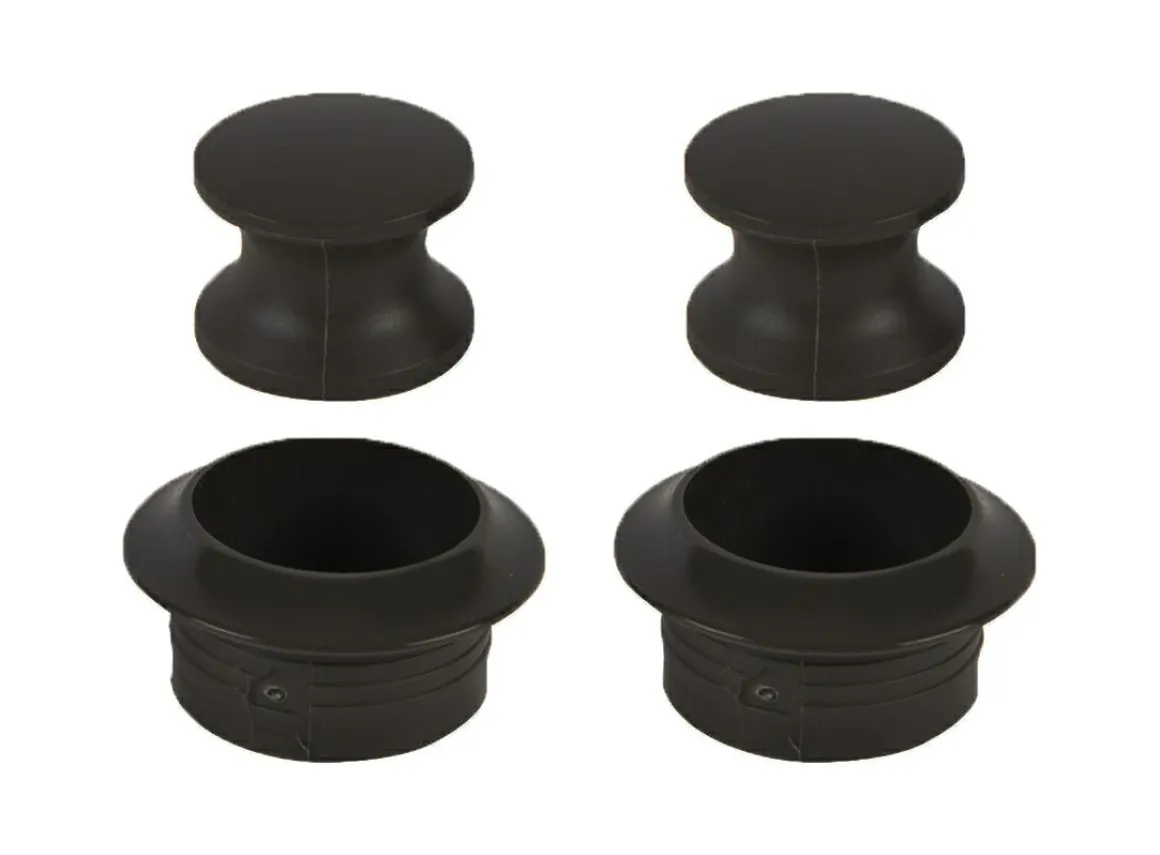 Push-Lock Knöpfe - Black