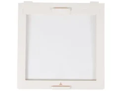 Rahmen mit Fliegengitter und Verdunkelung - White