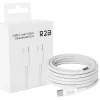 R2B 2 Meter Weißes USB-C zu USB-C Kabel