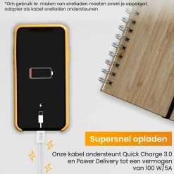 R2B 2 Meter Weißes USB-C zu USB-C Kabel