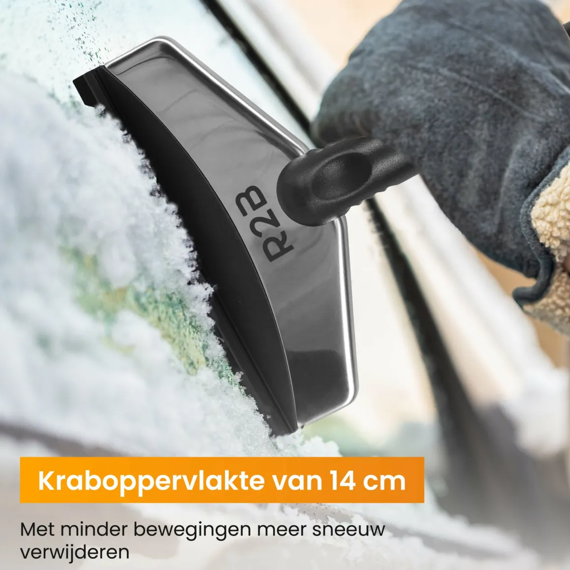 R2B Robuster Eiskratzer Auto – Extra Breit