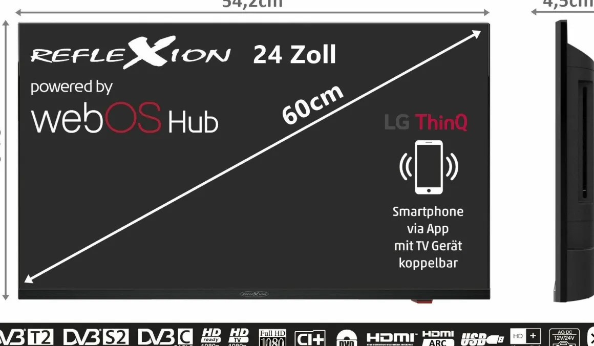 Reflexion LDDX24IBT Smart TV LED Fernseher