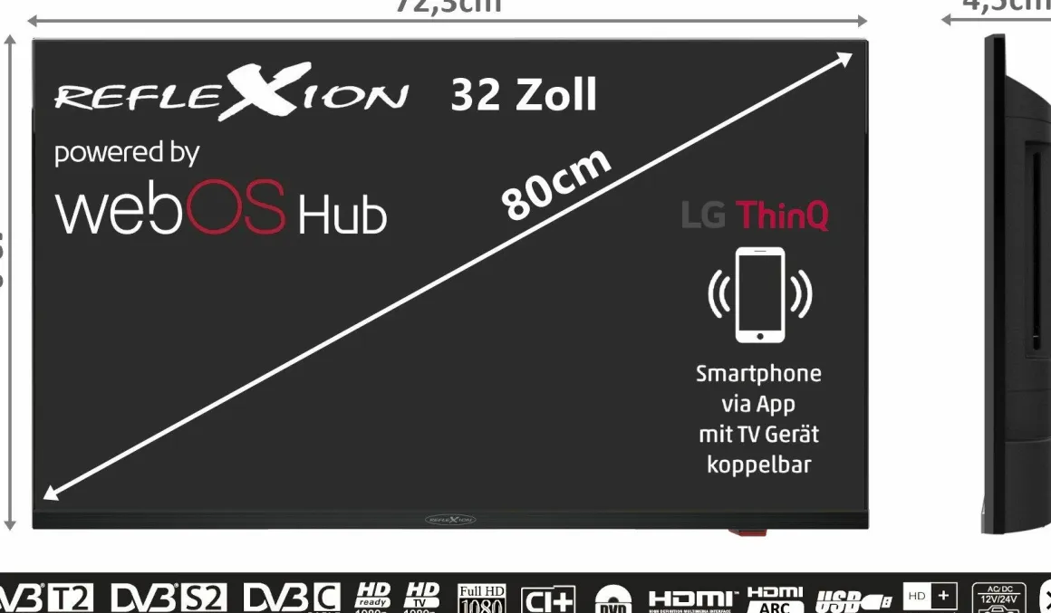 Reflexion LDDX32IBT Smart TV LED Fernseher