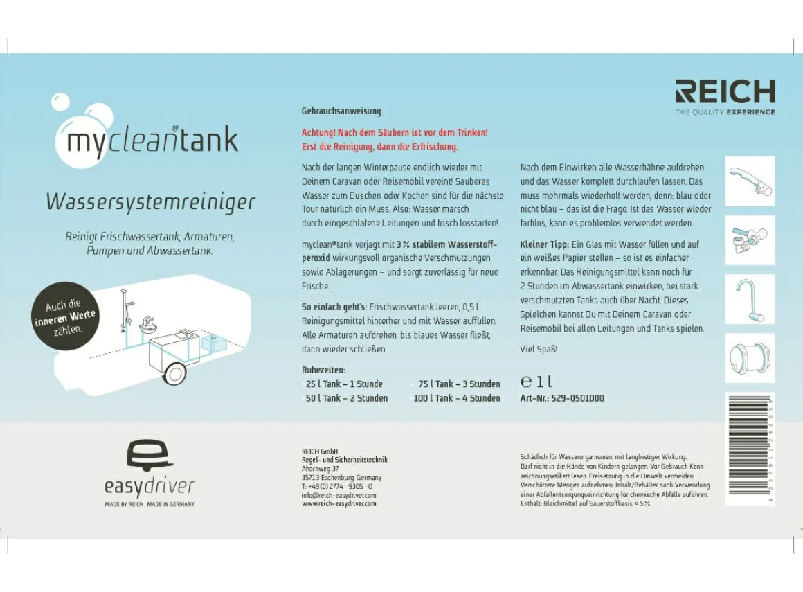 Reich Mycleantank Wasserreiniger