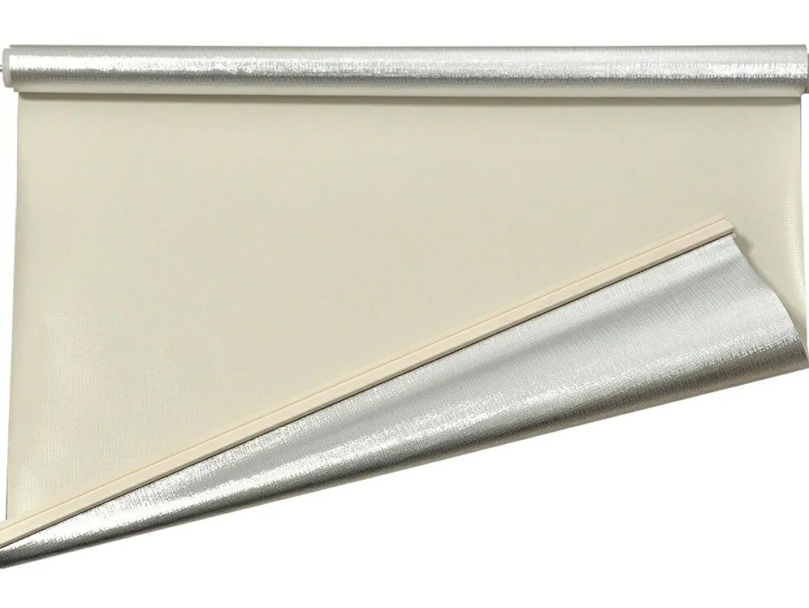 Remis Remisun Cream/Silver Verdunkelung Rollo - 127 x 60 cm
