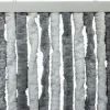 Repusel 185 x 56 cm Chenille Vorhang - White/Grey