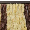 Repusel 185 x 56 cm gelb/braun Chenille Vorhang