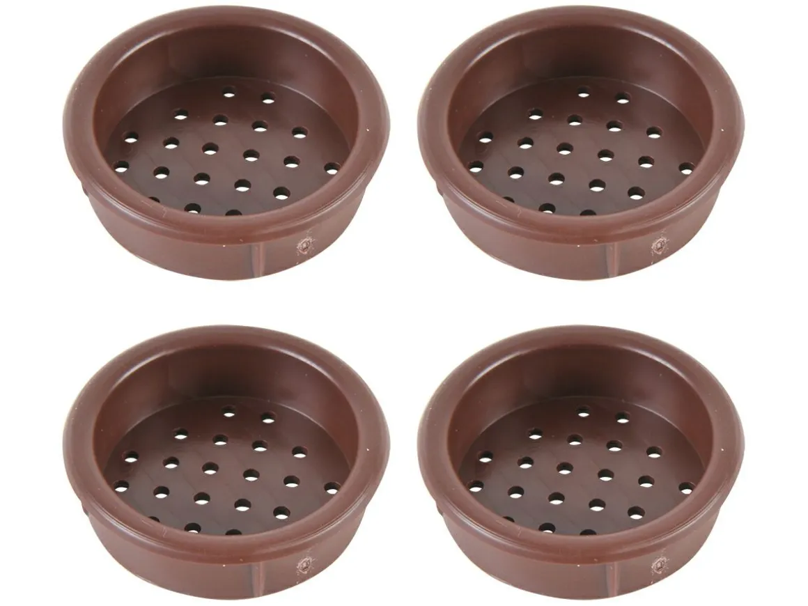 Runde Einbaurosetten - Brown