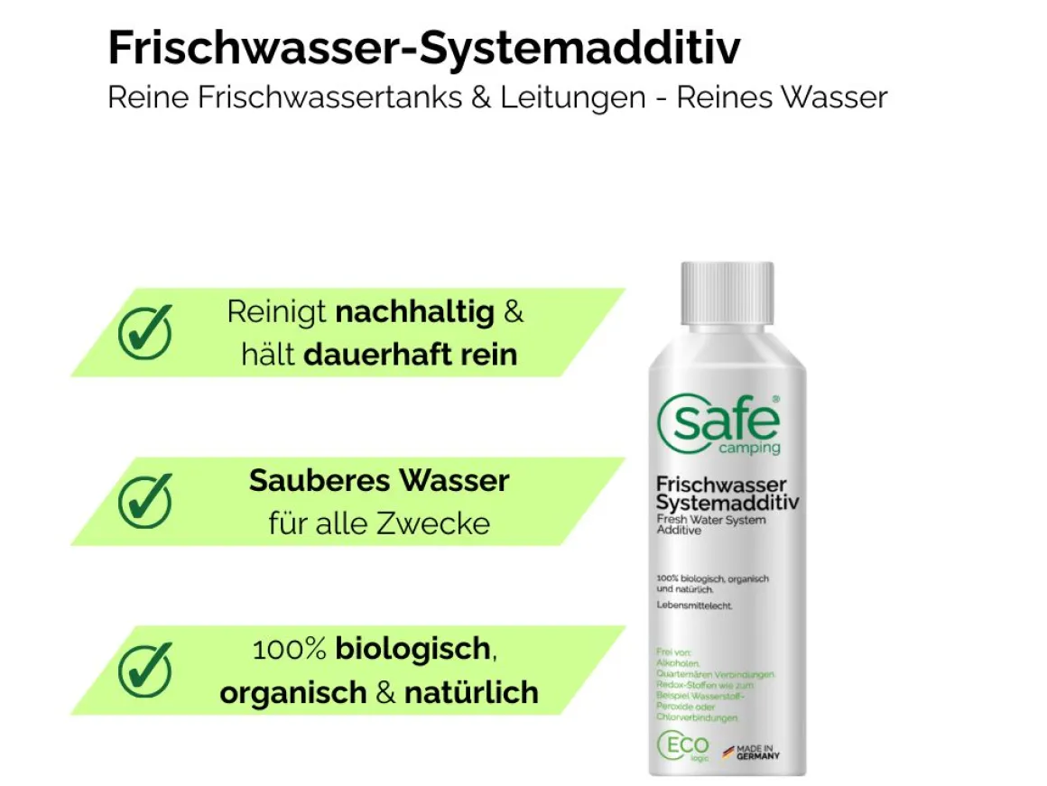 SAFE CAMPING Frischwasser-Systemadditiv - 250mL