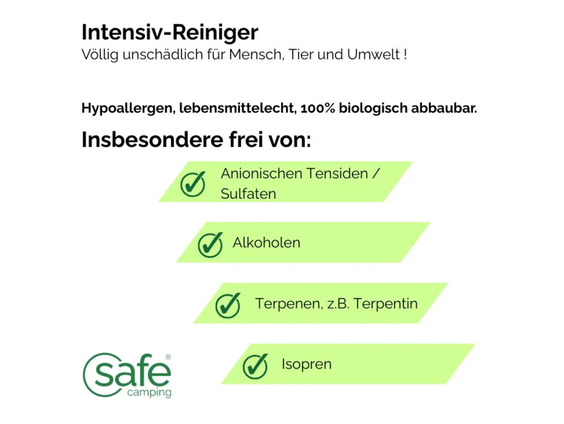 SAFE CAMPING Intensiv-Reiniger - 500mL