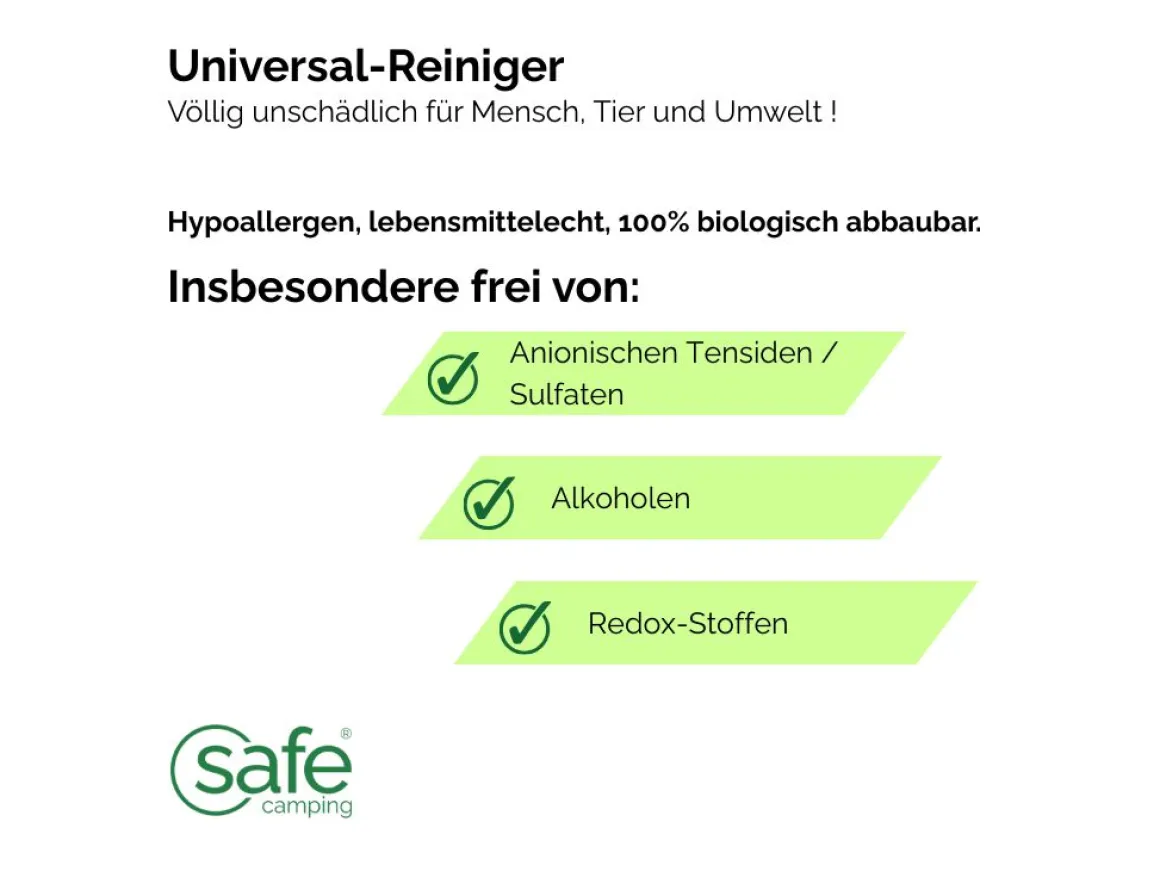 SAFE CAMPING Universal-Reiniger - 5000mL